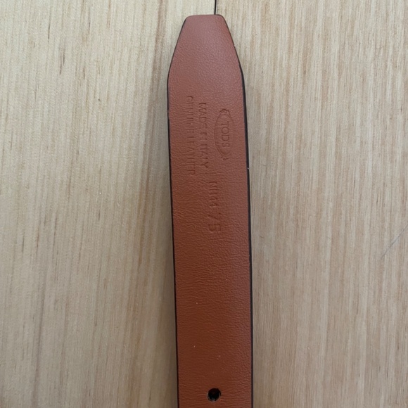 Tod’s leather brown/red belt - Picture 4 of 5